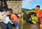 18 year old single mother – is that stranger in black the biological mother of her young son?