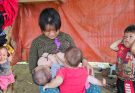 The 2-year-old boy has to do everything in the family to help his mother –