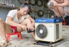 The Girl Completely Repairs and Restores a New Inverter System for a Dump Truck Air Conditioner